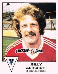 Figurina Billy Ashcroft - UK Football 1979-1980 - Panini