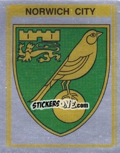 Sticker Norwich City Club Badge - UK Football 1979-1980 n. 256 - Panini