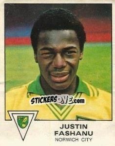 Sticker Justin Fashanu - UK Football 1979-1980 n. 271 - Panini