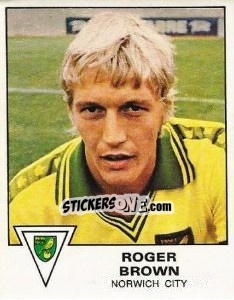 Sticker Roger Brown - UK Football 1979-1980 - Panini