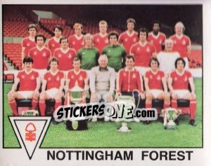 Figurina Nottingham Forest Team Photo - UK Football 1979-1980 - Panini