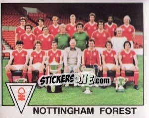Sticker Nottingham Forest Team Photo - UK Football 1979-1980 n. 274 - Panini