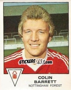 Figurina Colin Barrett - UK Football 1979-1980 - Panini
