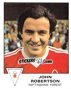 Figurina John Robertson - UK Football 1979-1980 - Panini