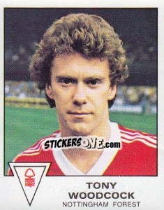 Sticker Tony Woodcock - UK Football 1979-1980 - Panini