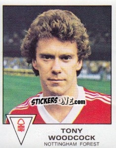 Figurina Tony Woodcock - UK Football 1979-1980 - Panini