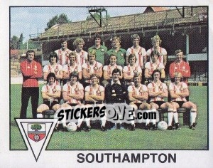 Sticker Southampton Team Photo - UK Football 1979-1980 - Panini