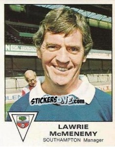 Cromo Lawrie McMenemy - UK Football 1979-1980 - Panini