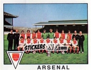 Cromo Arsenal Team Photo - UK Football 1979-1980 - Panini