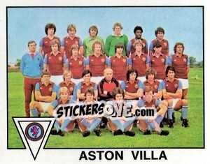 Sticker Aston Villa Team Photo - UK Football 1979-1980 n. 19 - Panini