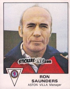 Figurina Ron Saunders - UK Football 1979-1980 - Panini