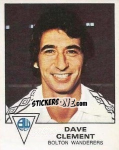 Figurina Dave Clement - UK Football 1979-1980 - Panini