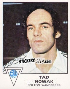Sticker Tad Nowak - UK Football 1979-1980 - Panini