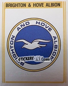 Sticker Brighton & Hove Albion Club Badge - UK Football 1979-1980 - Panini