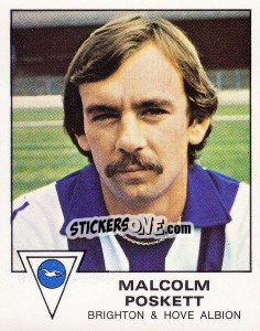Sticker Malcolm Poskett - UK Football 1979-1980 - Panini