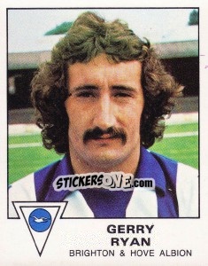 Sticker Gerry Ryan - UK Football 1979-1980 - Panini