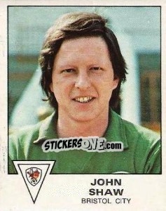 Sticker John Shaw - UK Football 1979-1980 - Panini