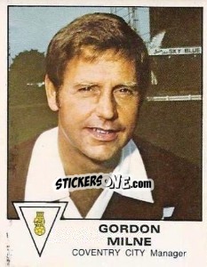 Sticker Gordon Milne - UK Football 1979-1980 - Panini