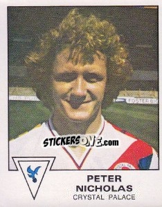 Figurina Peter Nicholas - UK Football 1979-1980 - Panini