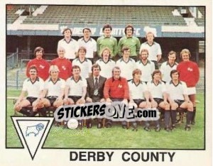 Cromo Derby County Team - UK Football 1979-1980 - Panini
