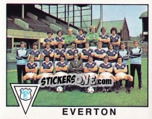 Sticker Everton Team Photo - UK Football 1979-1980 n. 138 - Panini