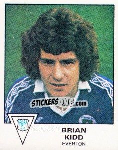 Sticker Brian Kidd - UK Football 1979-1980 n. 153 - Panini