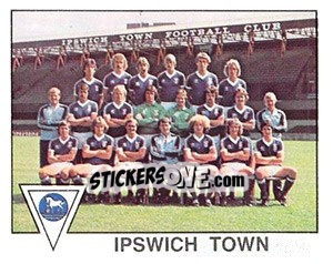 Sticker Ipswich Town Team Photo - UK Football 1979-1980 n. 155 - Panini