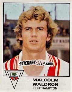 Figurina Malcolm Waldron - UK Football 1979-1980 - Panini