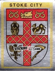 Cromo Stoke City Club Badge - UK Football 1979-1980 - Panini