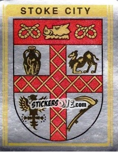 Sticker Stoke City Club Badge - UK Football 1979-1980 n. 307 - Panini