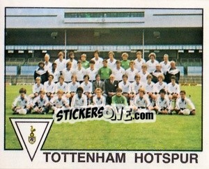 Cromo Tottenham Hotspur Team Photo - UK Football 1979-1980 - Panini