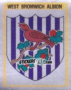 Sticker West Bromwich Albion Club Badge - UK Football 1979-1980 n. 341 - Panini