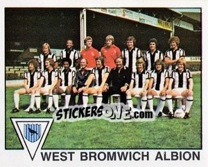 Cromo West Bromwich Albion Team Photo - UK Football 1979-1980 - Panini