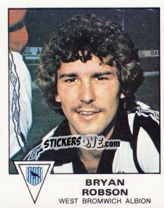 Figurina Bryan Robson - UK Football 1979-1980 - Panini