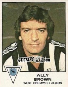 Figurina Ally Brown - UK Football 1979-1980 - Panini