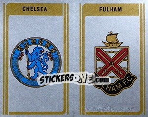 Sticker Chelsea / Fulham - Club Badges - UK Football 1979-1980 n. 378 - Panini
