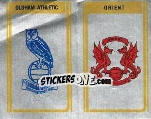 Sticker Oldham Athletic / Orien - Club Badges - UK Football 1979-1980 - Panini