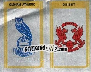 Sticker Oldham Athletic / Orien - Club Badges - UK Football 1979-1980 n. 381 - Panini