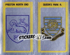 Cromo Preston North End / Queens Park Rangers - Club Badges - UK Football 1979-1980 - Panini