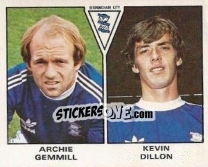 Figurina Archie Gemmill / Kevin Dillon - UK Football 1979-1980 - Panini