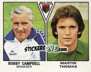Cromo Bobby Campbell / Martin Thomas - UK Football 1979-1980 - Panini