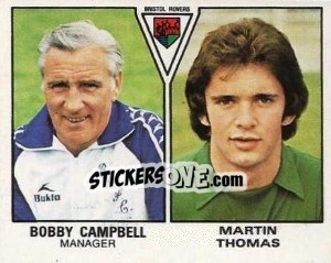 Figurina Bobby Campbell / Martin Thomas - UK Football 1979-1980 n. 392 - Panini