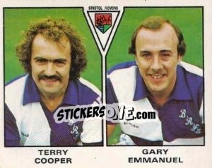 Sticker Terry Cooper / Emmanuel - UK Football 1979-1980 - Panini