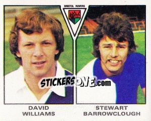 Cromo David Williams / Stewart Barrowclough - UK Football 1979-1980 - Panini