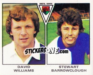 Sticker David Williams / Stewart Barrowclough - UK Football 1979-1980 n. 396 - Panini