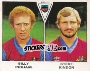 Figurina Billy Ingham / Steve Kindon - UK Football 1979-1980 - Panini