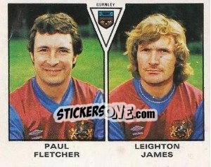 Sticker Paul Fletcher / Leighton James - UK Football 1979-1980 - Panini