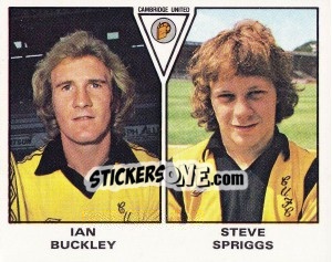 Figurina Ian Buckley / Steve Spriggs - UK Football 1979-1980 n. 407 - Panini