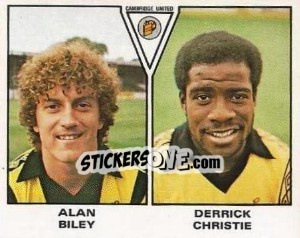 Cromo Alan Biley / Derrick Christie - UK Football 1979-1980 n. 409 - Panini