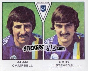 Cromo Alan Campbell / Gary Stevens - UK Football 1979-1980 - Panini